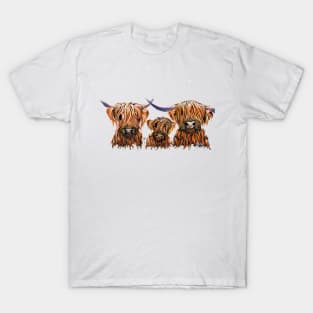 SCoTTiSH HiGHLaND CoWs ' THe TaNGeRiNeS ' T-Shirt